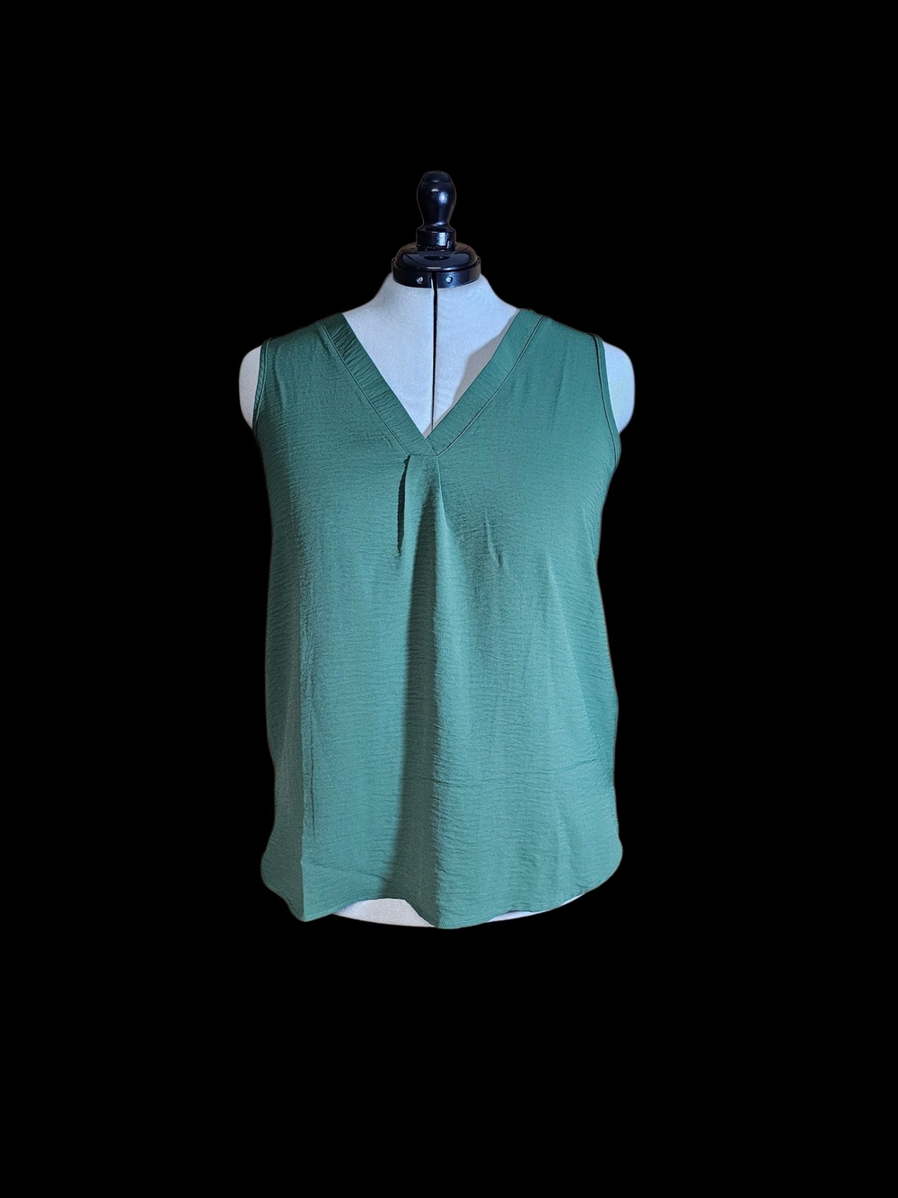 Zenana Outfitters Sleeveless V-Neck Tank in Sage Green